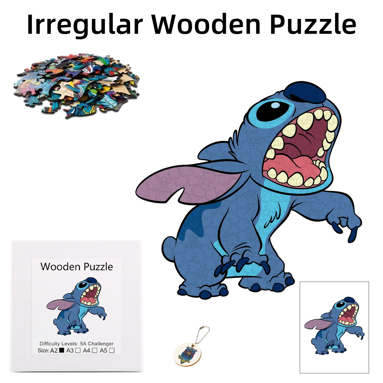 

Disney Alien Roaring Stitch jigsaw Wooden Puzzle Is The Best Christmas Gift For Children Family And Friends