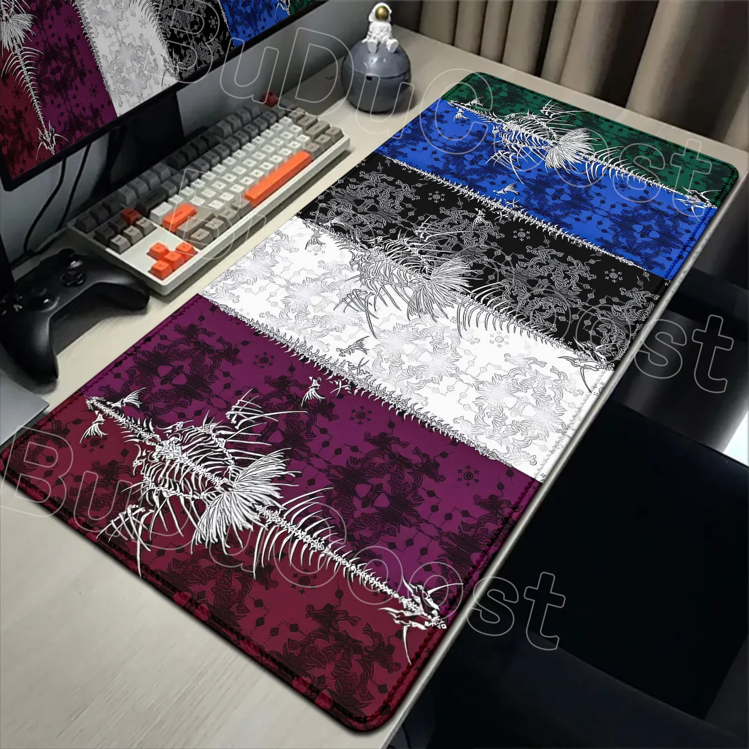 

New The Spiny Bones Mouse Pad Gamer Gothic Art Computer Mousepad XXL Large Playmat Office Computer Mouse Mats Desktop Mouse Pad