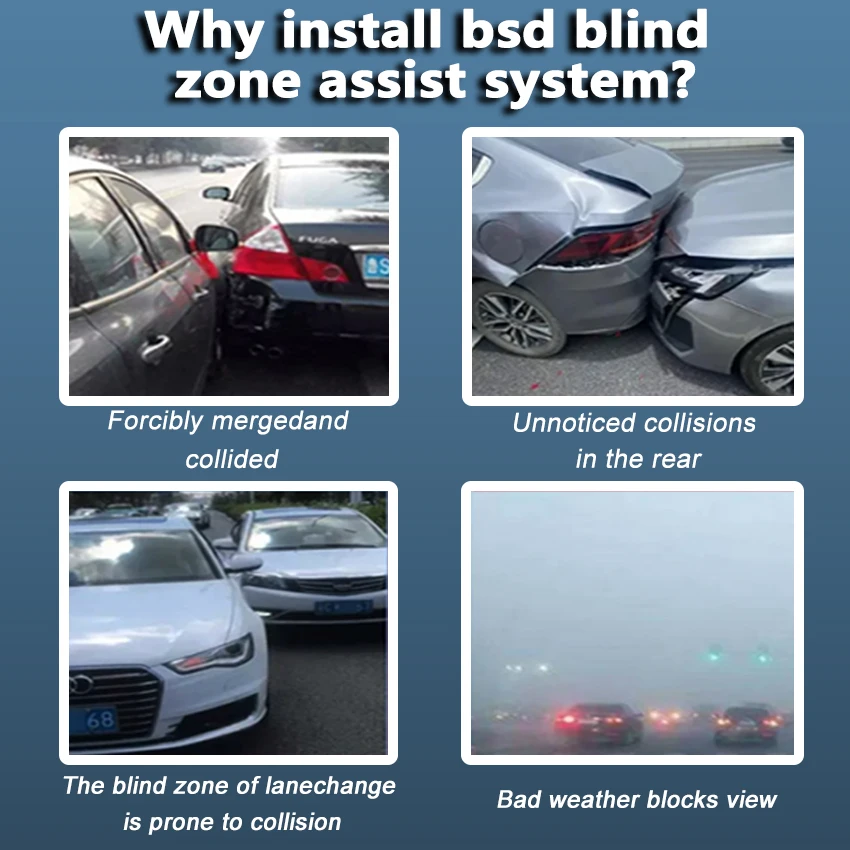 Car 24GHZ Radar Change Lane Aided Alarm Sensor Blind Spot Monitoring System BSD BSA For Lincoln Aviator 2020-2025