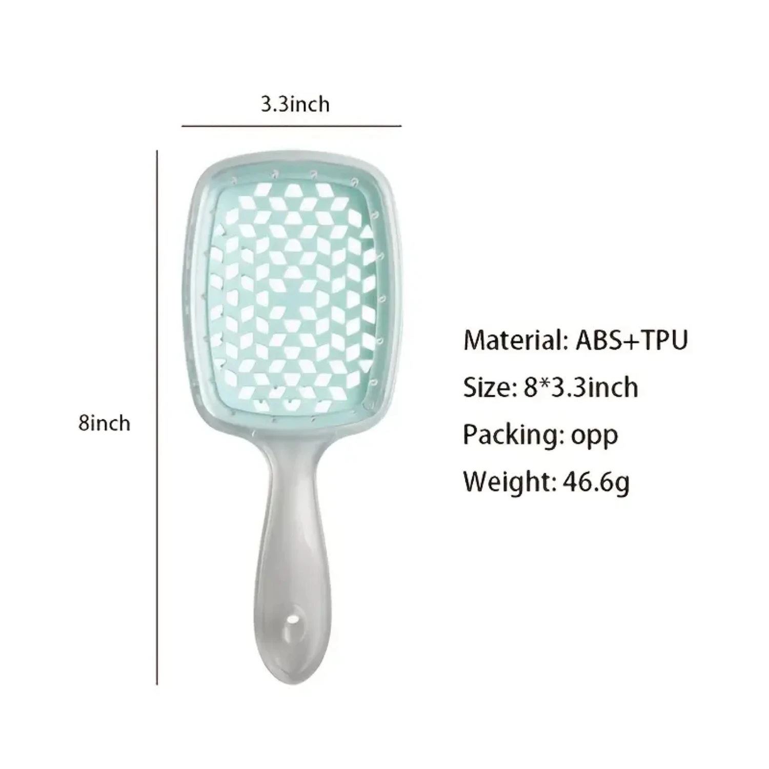Artificial Hair Styling Tools with Tangled Large Plates for Effortless Styling and Combining, Ideal for Massage and Adding Volum