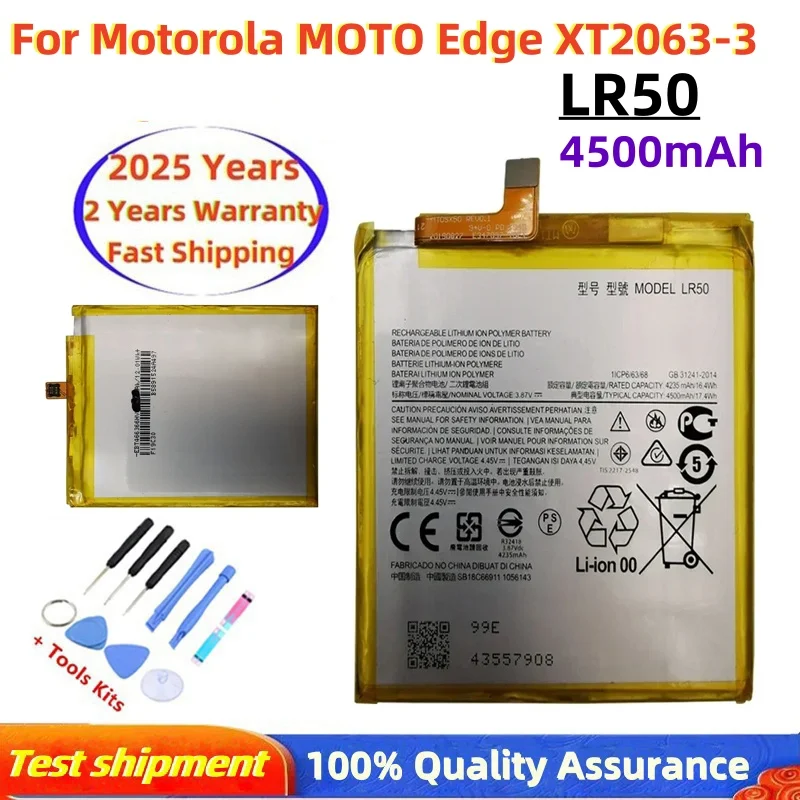 

High Performance LR50 4500mAh Cell Phone Battery For Motorola Moto Edge XT2063-3 Safe Fast Shipping