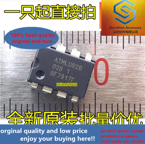 10pcs only orginal new AT24C02B-10PU-1.8 silk screen 02B1 memory chip, in-line DIP8 pin
