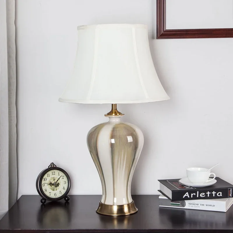 ALBERT Contemporâneo CeramicTable Lamp Criatividade Sala de estar Quarto Estudo Hotel Homestay Engenharia Luz de mesa