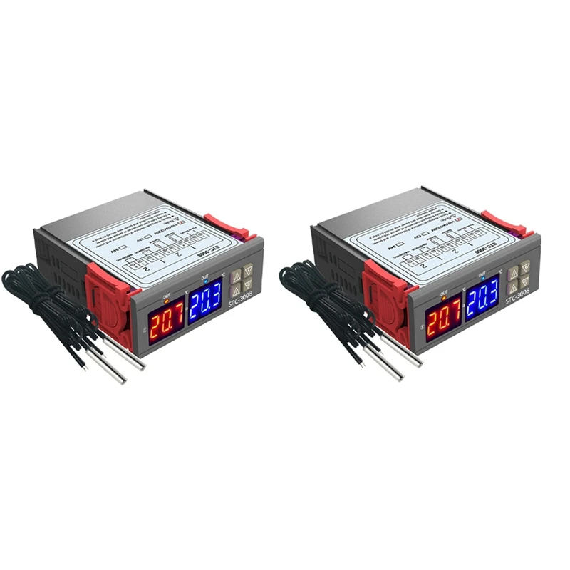 

Hot-2X Digital Thermostat Temperature Controller STC-3008 Thermometer Sensor Hygrometer 12V 24V 220V