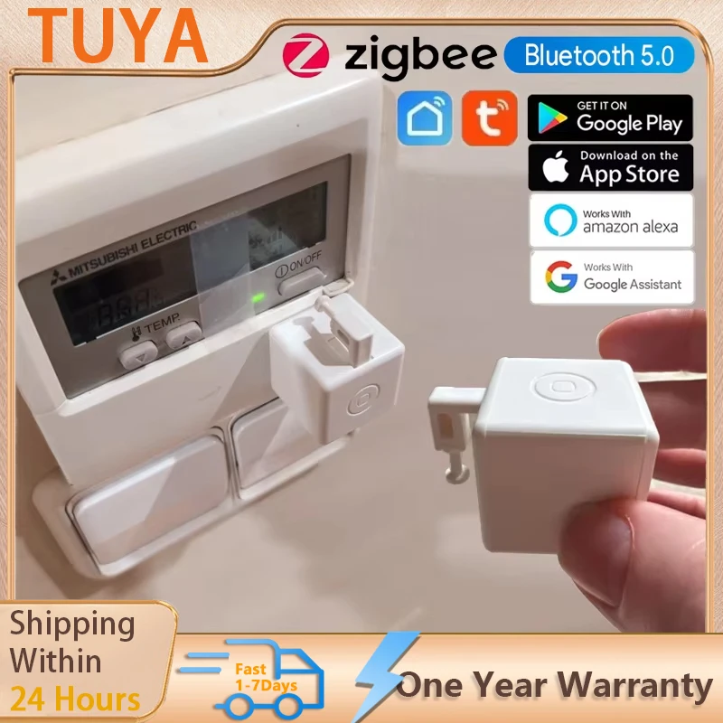 Tuya Zigbee/Bluetooth Smart Touch Fingerbot Plus Robot Button Pusher Arm Switch Fingerbot Smart Life Voice Control Finger Robot