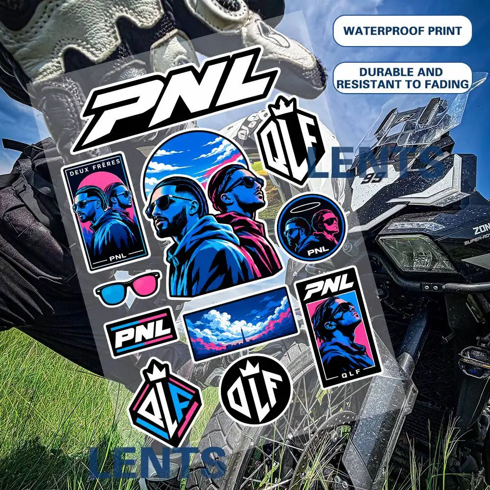 P-N-L Anime Stickers Set Waterproof Vinyl Decals For Laptop Phone Case Helmet Motorcycle Skateboard Car Luggage
