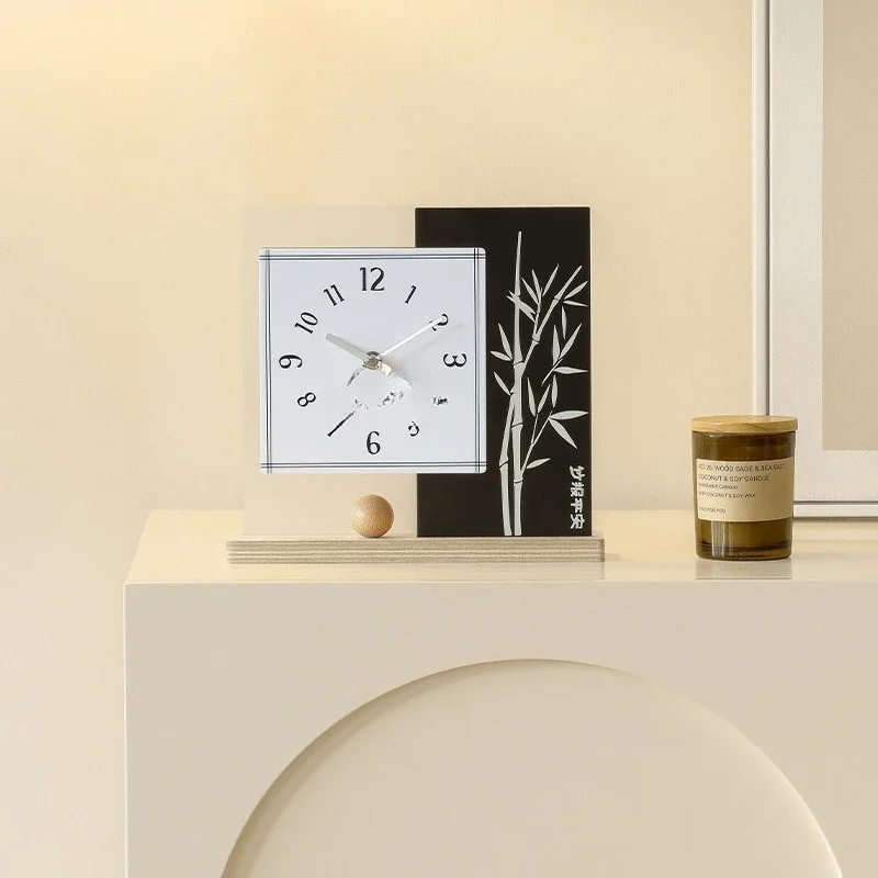 

TV cabinet display clock porch home accessories desktop creative clock