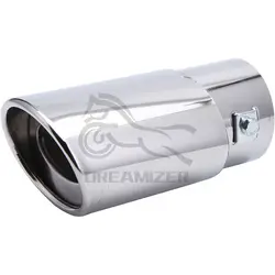 1Pcs Universal Stainless Steel Car Exhaust Tail Muffler Tip Pipe for Car-styling Decoration DIY Tail Pipe Car Accessories