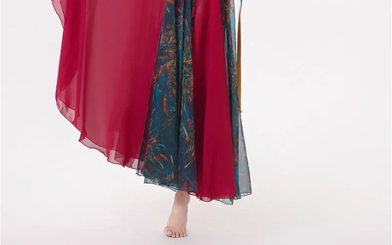 Sexy Apsaras volanti Dunhuang Hanfu Tianzhu Principessa Deserto Regione occidentale Costume da spettacolo di danza Donna