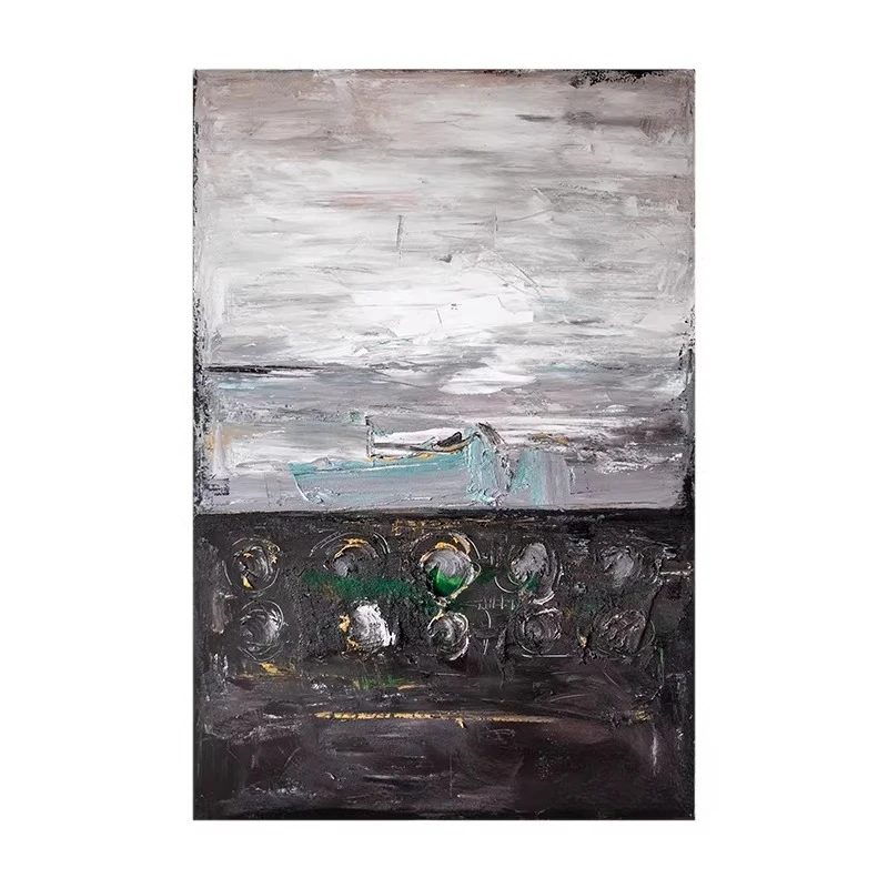 Wabi Sand Wind Abstract Advanced Sense Texture Oil Painting