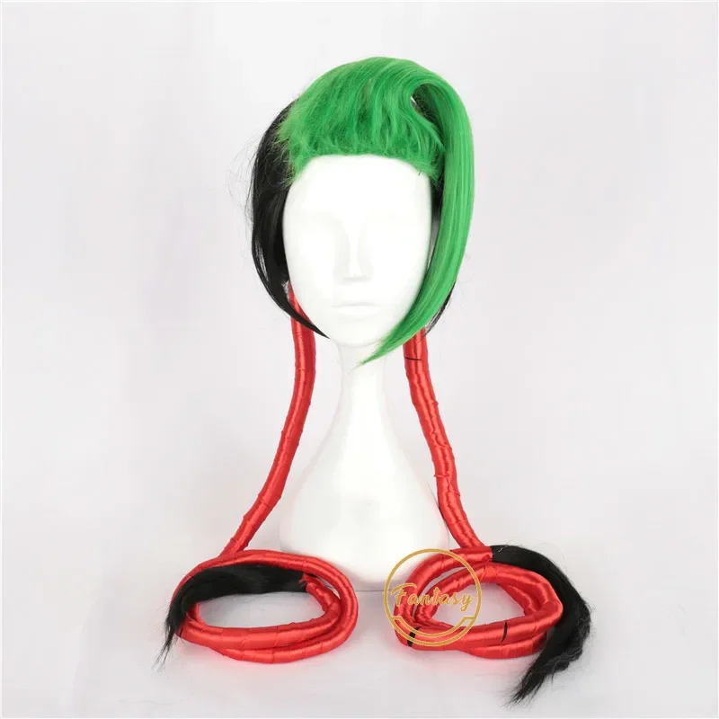 

LOL Jinx Cosplay Wig Heat Resistant Synthetic Long Hair Halloween Costume Party Role Play Wigs + Free Wig Cap