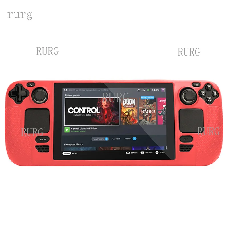 R+ Silicone Protective Case Anti-Slip Protective Cover for Steam Deck Game Console