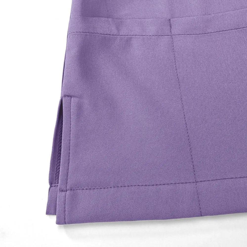 Uniforme clínico rosa macio, top e calças para cuidados de saúde, roupa de trabalho de farmácia feminina com bolsos