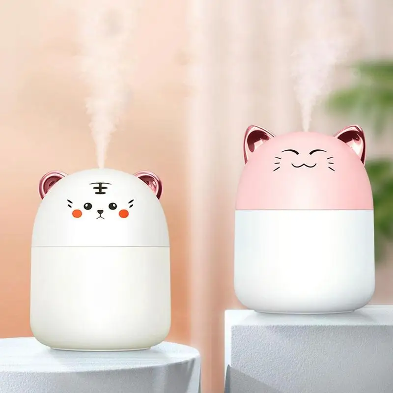 250ML USB Air Humidifier แบบพกพาขนาดเล็ก Aroma Essential ก้านปักน้ำมันหอมระเหย USB สเปรย์แบบละออง Aromatherapy พร้อมหลอดไฟ LED กลางคืนสำหรับรถบ้าน