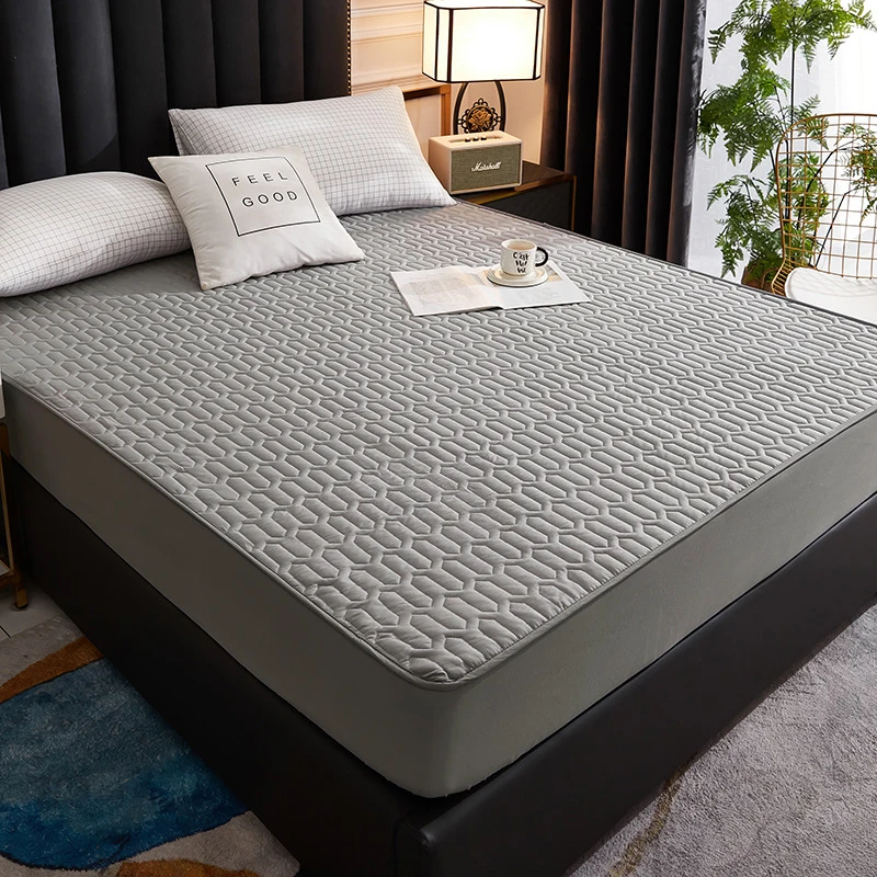 Home Waterproof Bed Cover Stretch Breathable Mattress Cover For Bedroom Living Room Cartoon Waterproof Mattress Protect 180x200