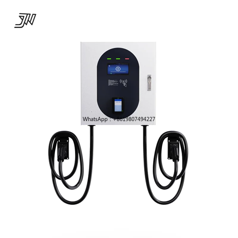 2 Guns Level 3 Wall Mounted GBT Fast Charging Station Wallbox 30kw 40kw Dc Charger CCS2 with Smart Function