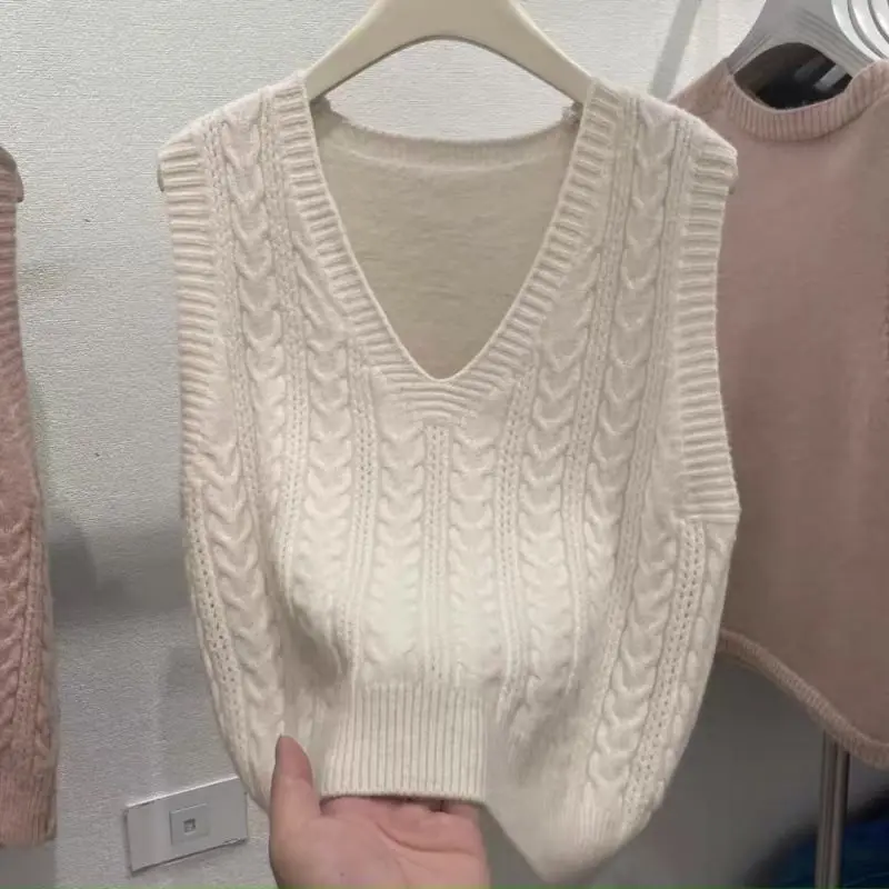 البلوز محبوك سترة 2025 فضفاضة الخريف سترة جديدة سترة قصيرة سترة الكلية #5