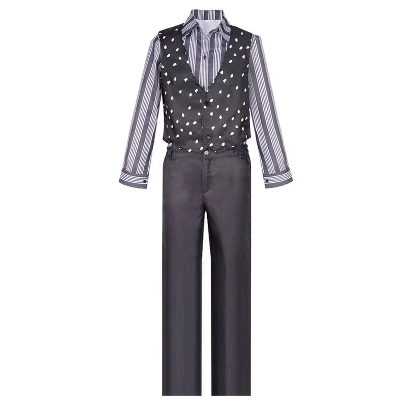 سيريوس الأسود تأثيري حلي الخيال ماجيك تمويه الكبار الرجال معطف شريط قميص السراويل وتتسابق هالوين كرنفال حفلة البدلة