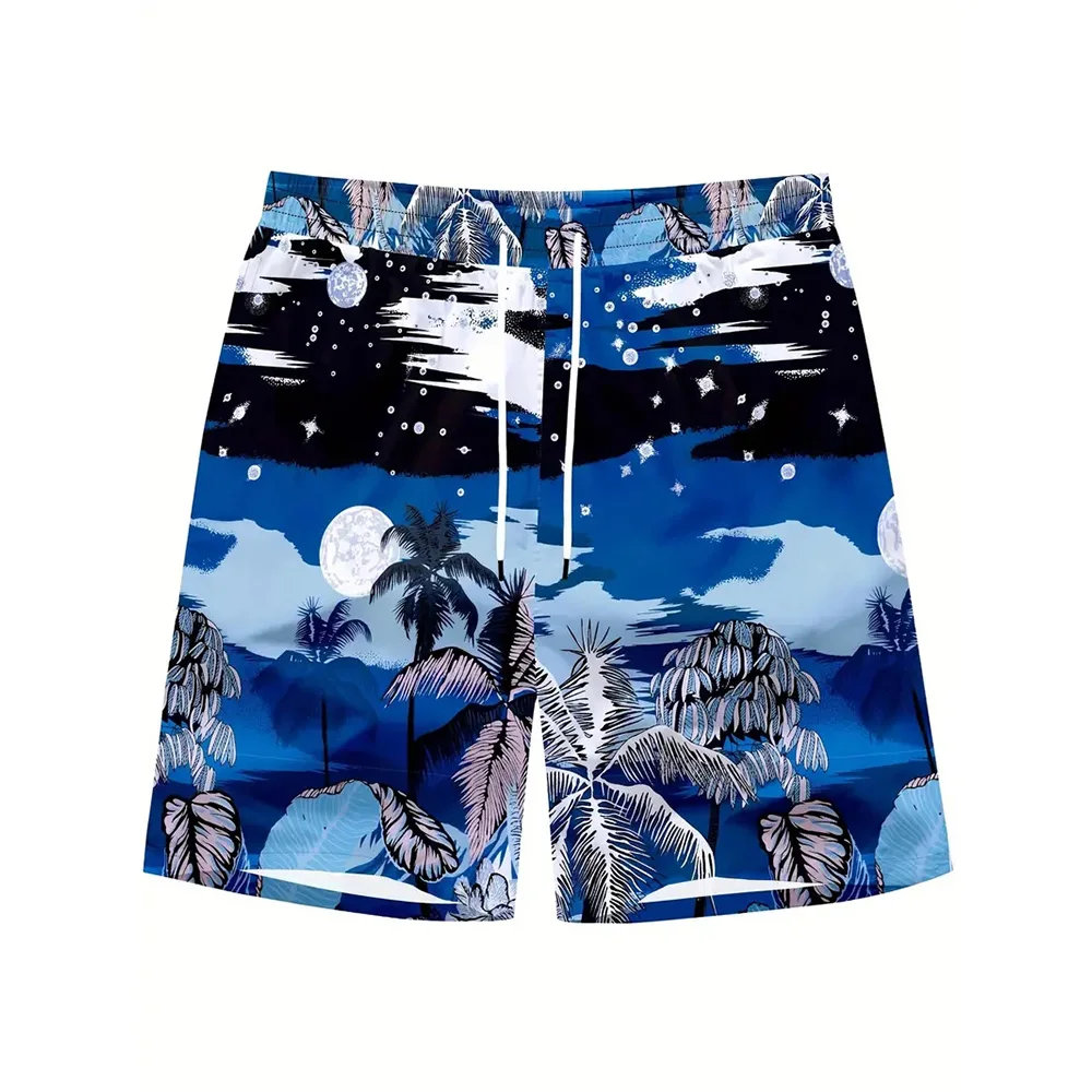 Pantaloni da spiaggia da uomo pantaloncini stampati 3D scintillanti d'acqua pantaloncini traspiranti estivi da uomo pantaloncini da strada Fitness Ropa Hombre da uomo