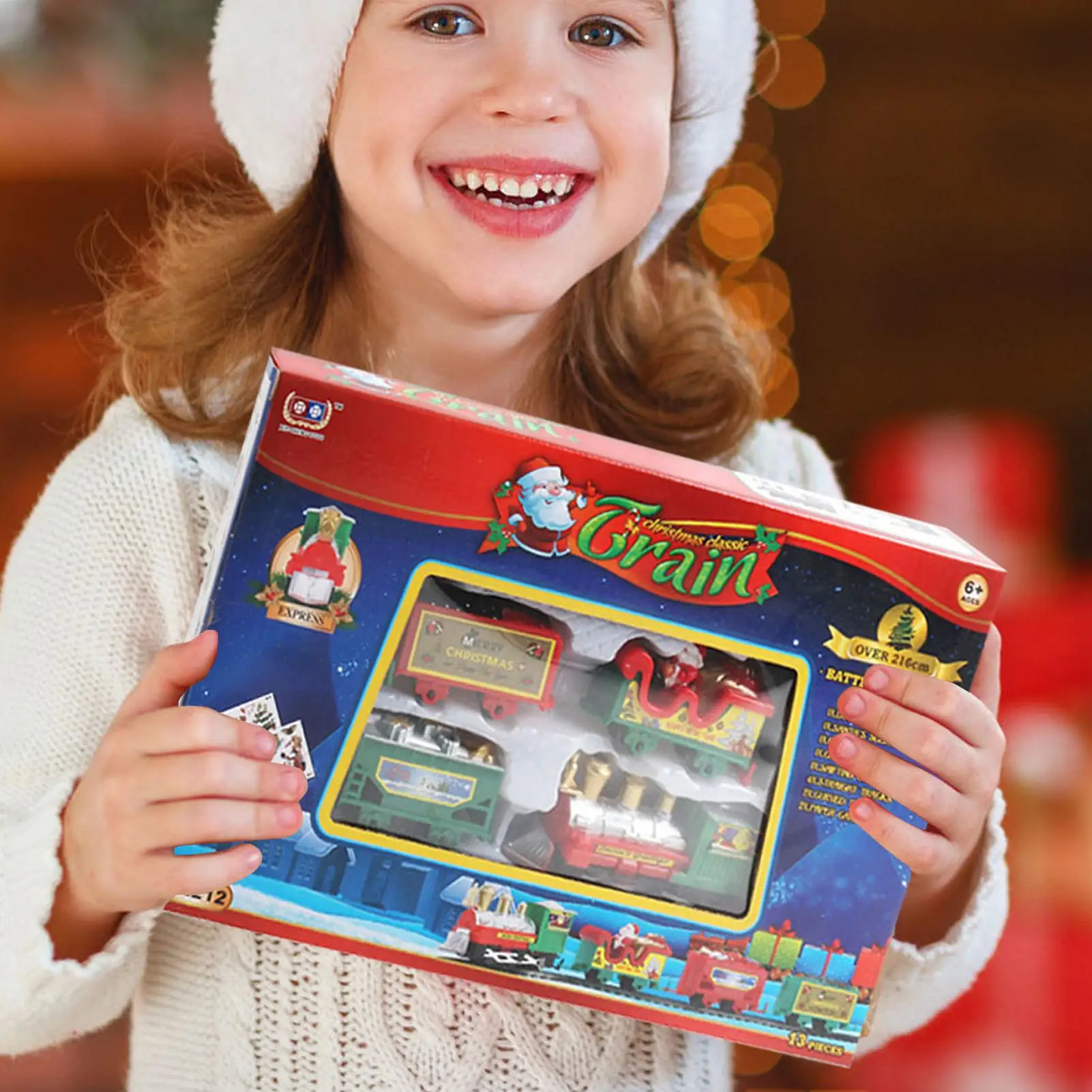 Train Tracks 13pieces Toy Cars Railway Playset Train Sets Activities For Christmas Birthday Toddler Play Imaginative Boys Girls