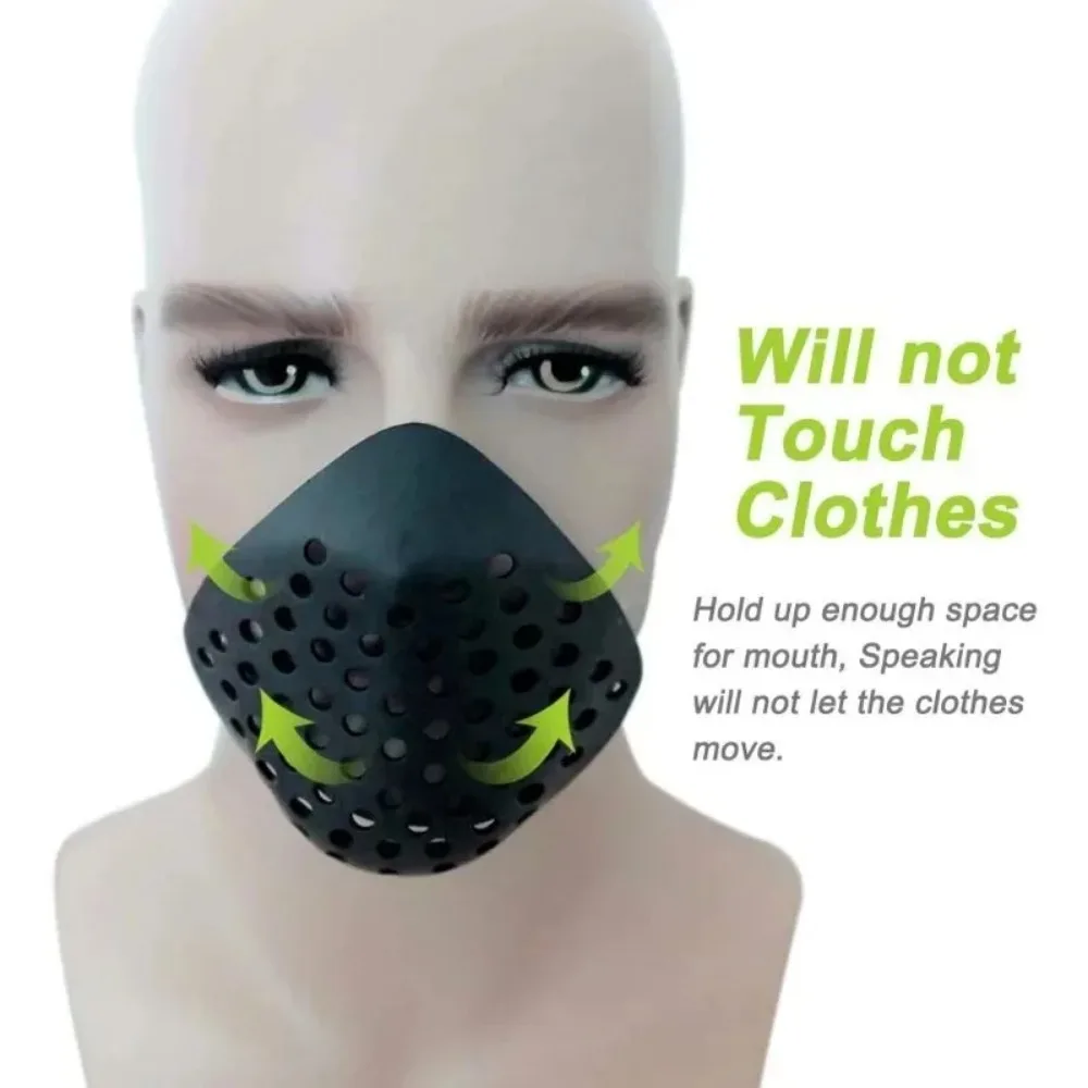 New Soft Non-Toxic Goooods Breathing Mouth Shell Mask for Super Hero Cosplay Rubber Face Shell Half Mask for Adults