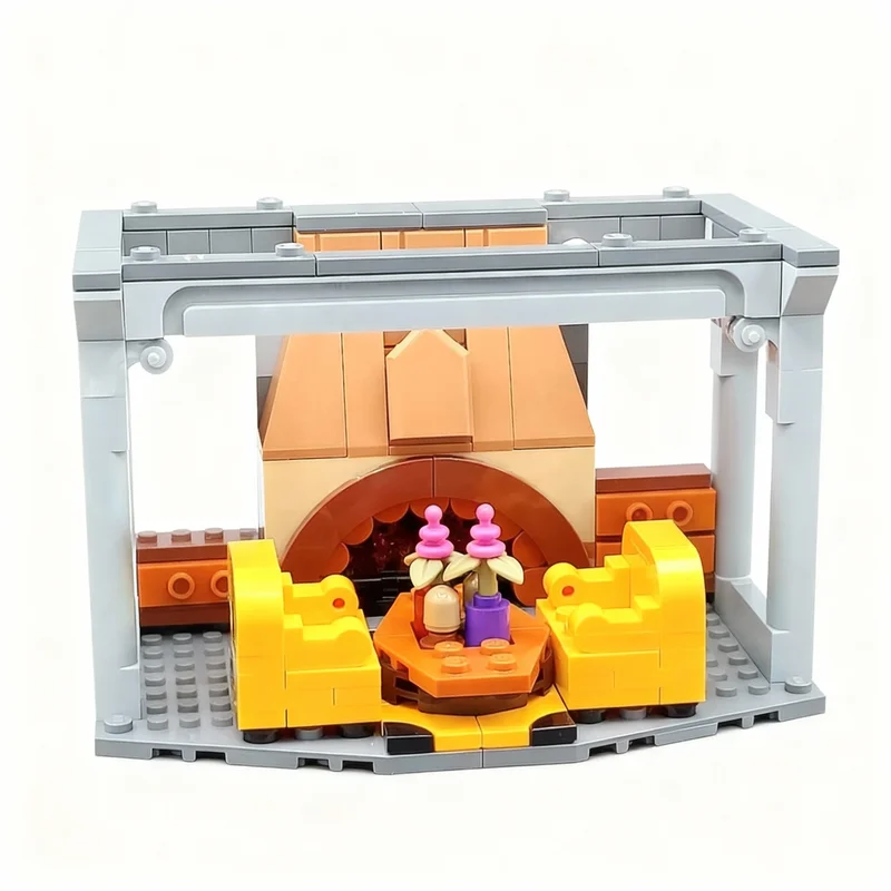 376pcs MOC Badger Common Room Harry Model Building Blocks Toy Construction DIY Christmas Gifts Assemble Education Creative Idea