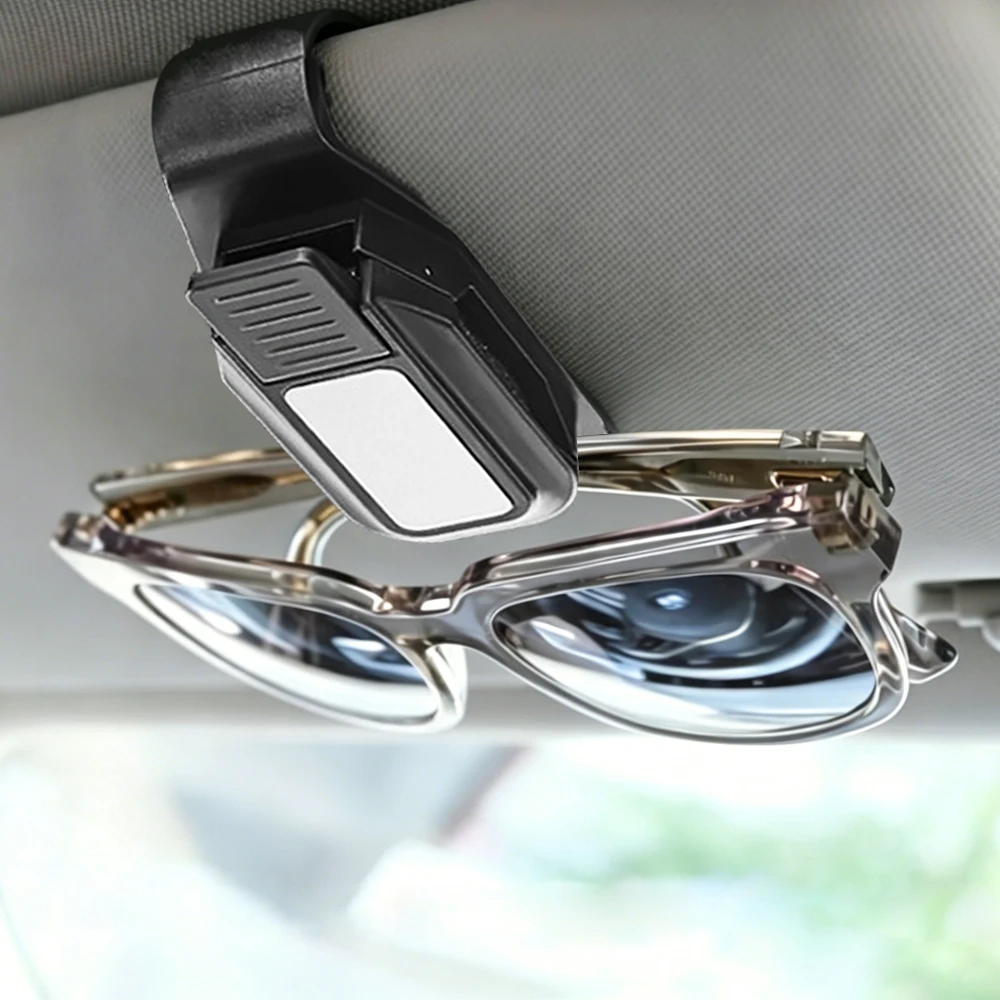 Visor Sunglass Clip for Car, One-Handed Operation Holder, Interior Auto Accessories for Most SUV Truck, Quick Grab While Driving