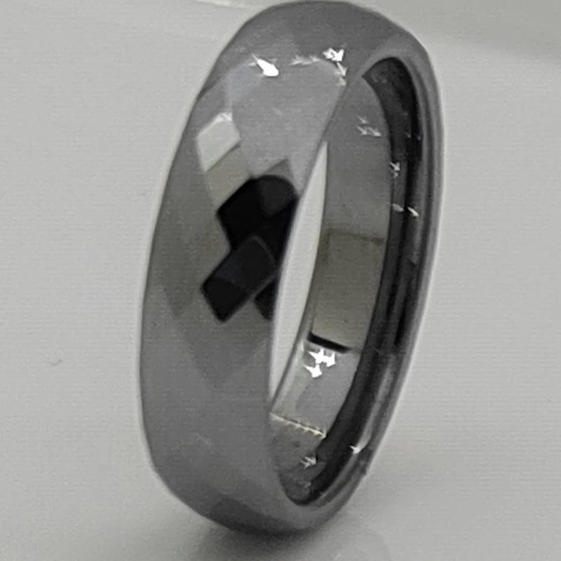 5mm classic facet women/girl hi-tech scratch proof wedding tungsten ring 1pc