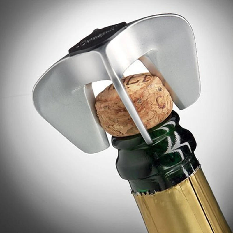 Ouvre-bouteille de champagne en acier inoxydable, design torsadé ergonomique simple, dissolvant de liège pour vin mousseux de Rotterdam