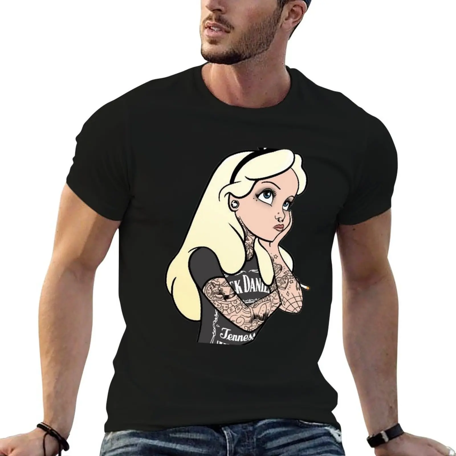 alice punk T-Shirt luxury t-shirt blanks mens workout shirts