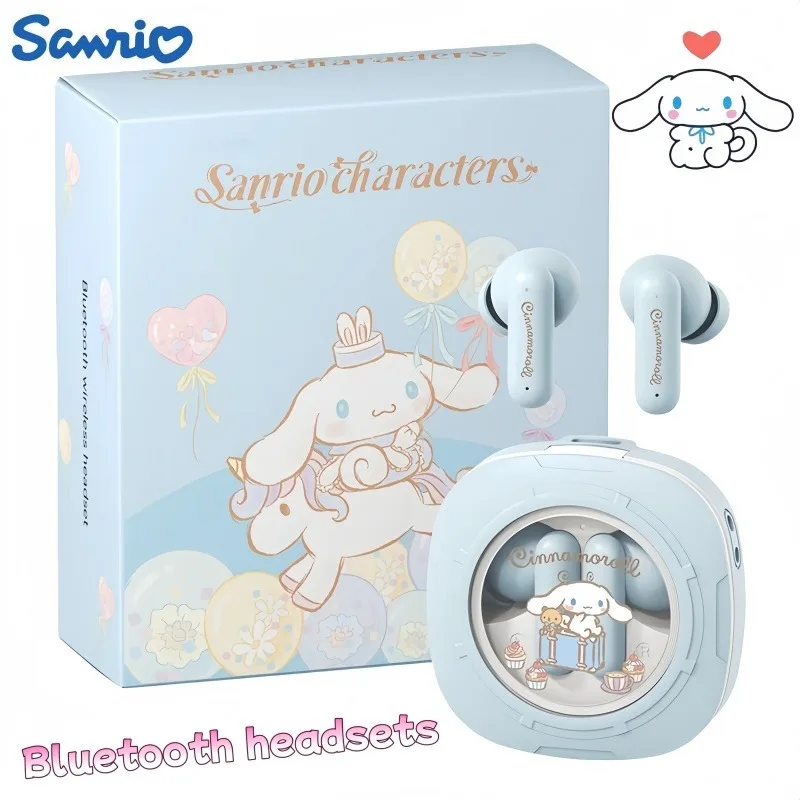 Sanrio Cinnamoroll Wireless Bluetooth In-Ear Earphones, Long Battery Life, Noise-Canceling for Gaming, Birthday Gift for Women