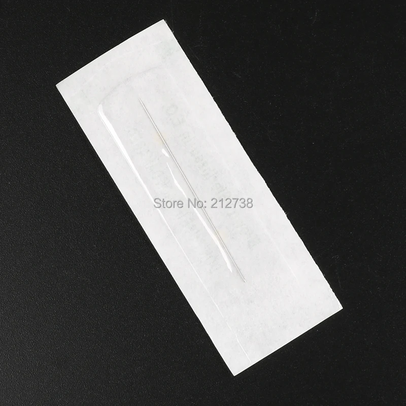 Free Shipping 1RL 500Pcs Sterilized Stainless Steel Permanent Makeup Needles Normal Needles Eyebrow-Tattoo Needles