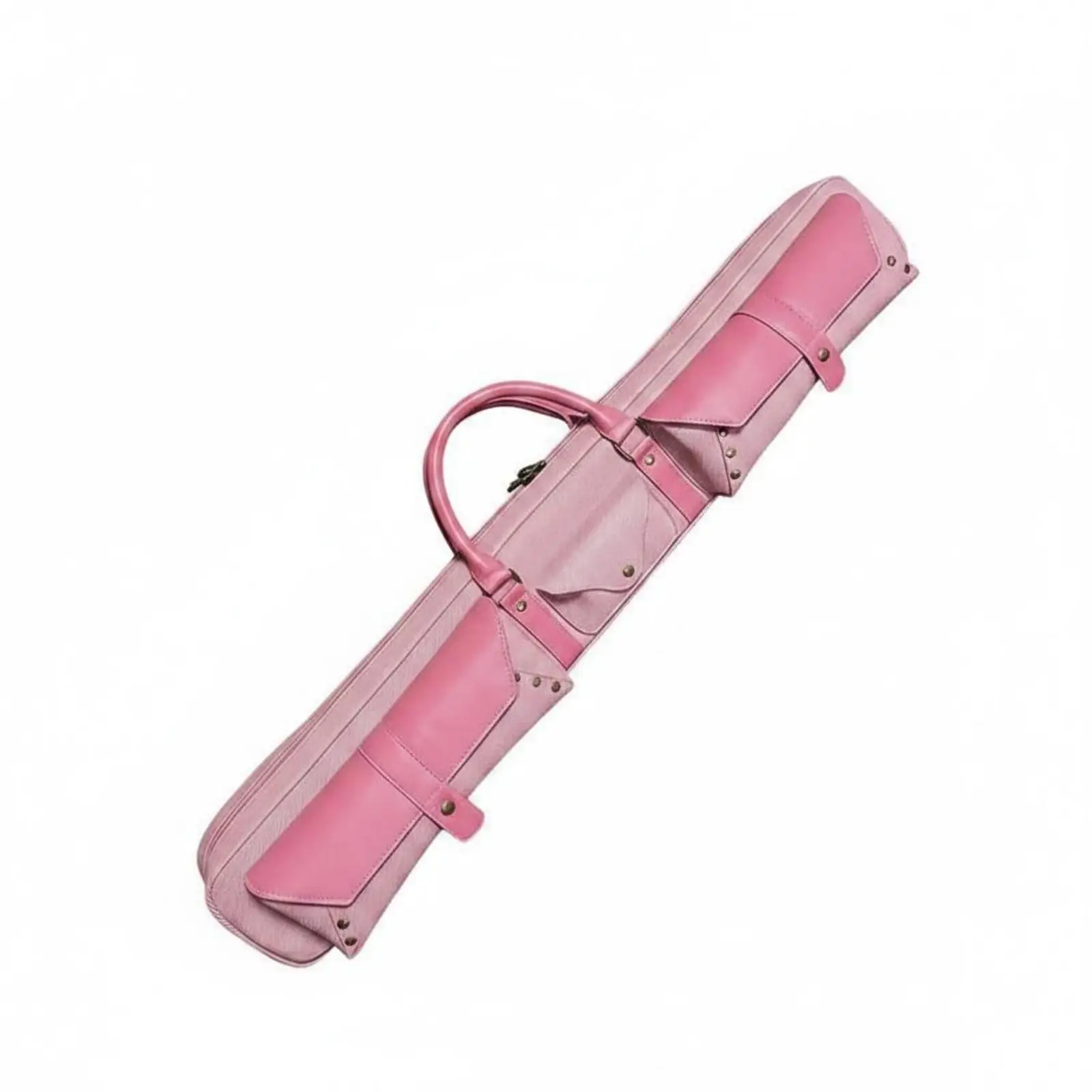 Billiard Cue Storage Case 6 Holes Waterproof Nylon Pool Stick Bag with Top Handle and Shoulder Strap for Snooker Accessories