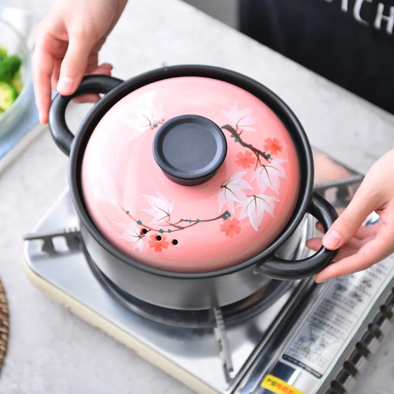 Milk pot Ceramic casserole soup pot  meal high temperature and health congee