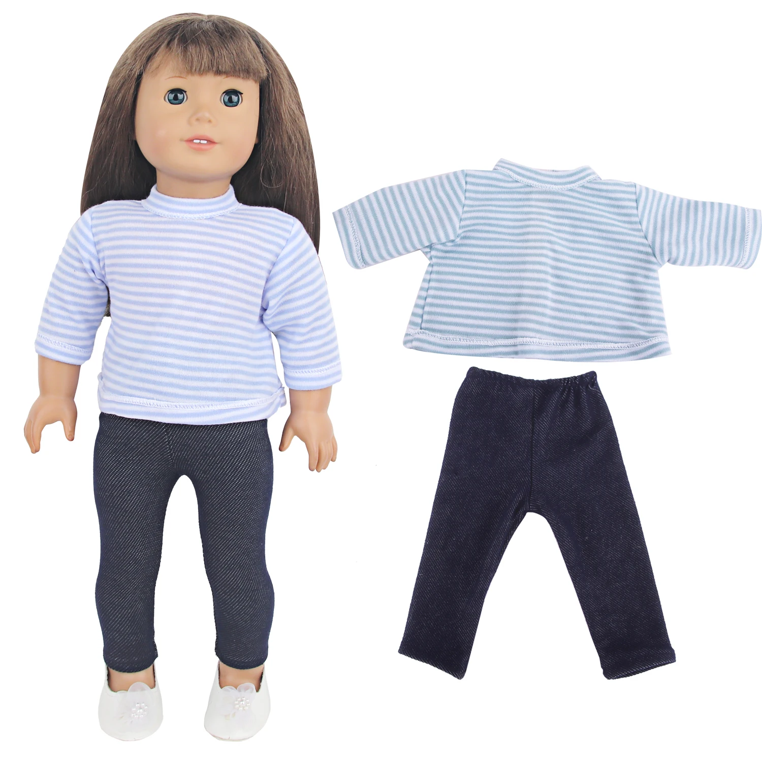 Ensemble de vêtements de poupée américaine de 18 pouces, robe, pyjama licorne, chiot mignon, costume pour bébé nouveau-né et OG fille de 43cm, accessoires, jouet