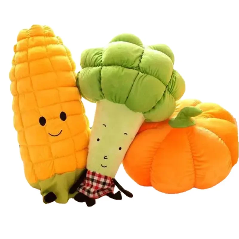 

60cm Cute Lovely Personalized creative vegetable plush doll toys pillows cushions sofa pillows birthday gifts Pumpkin corn doll