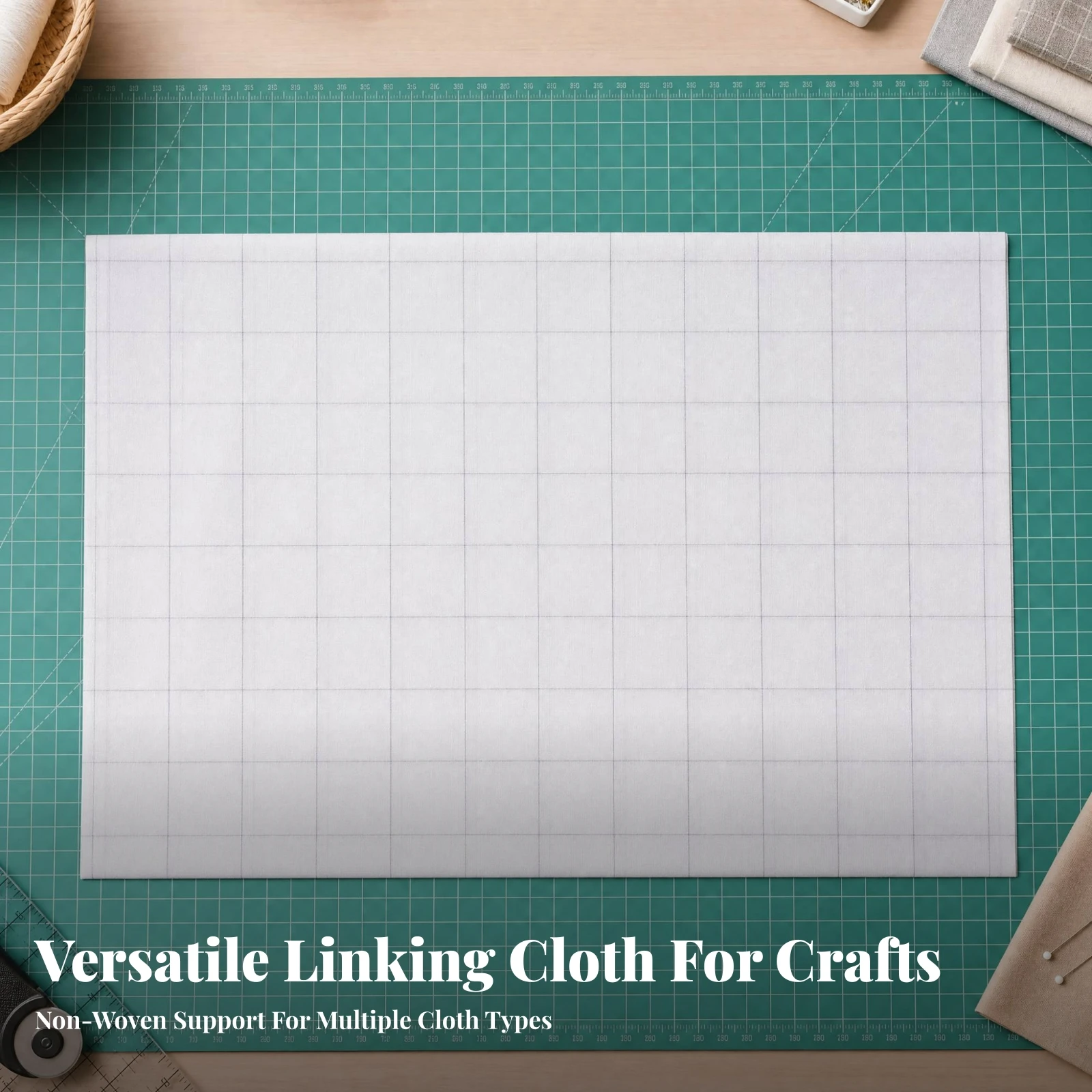 Textile And Sewing Supply - Textile Flexible Grid Printed Interfacing Textile