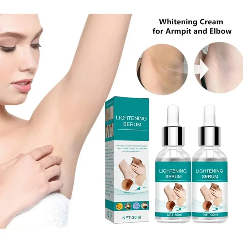 

Skin Whitening Serum Private Parts Underarm Bleaching Serum Whiten Brighten Butt Knee Inner Thigh Arm Body Remove Dark Melanin