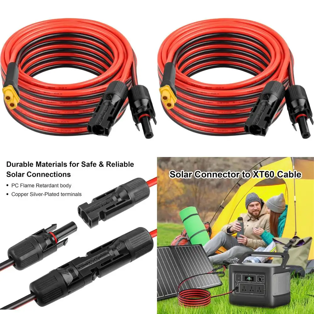 

Удлинительный кабель 30T 10AWG XT60 (штекер-гнездо), 600В, для тяжелых условий эксплуатации, для передачи мощного тока