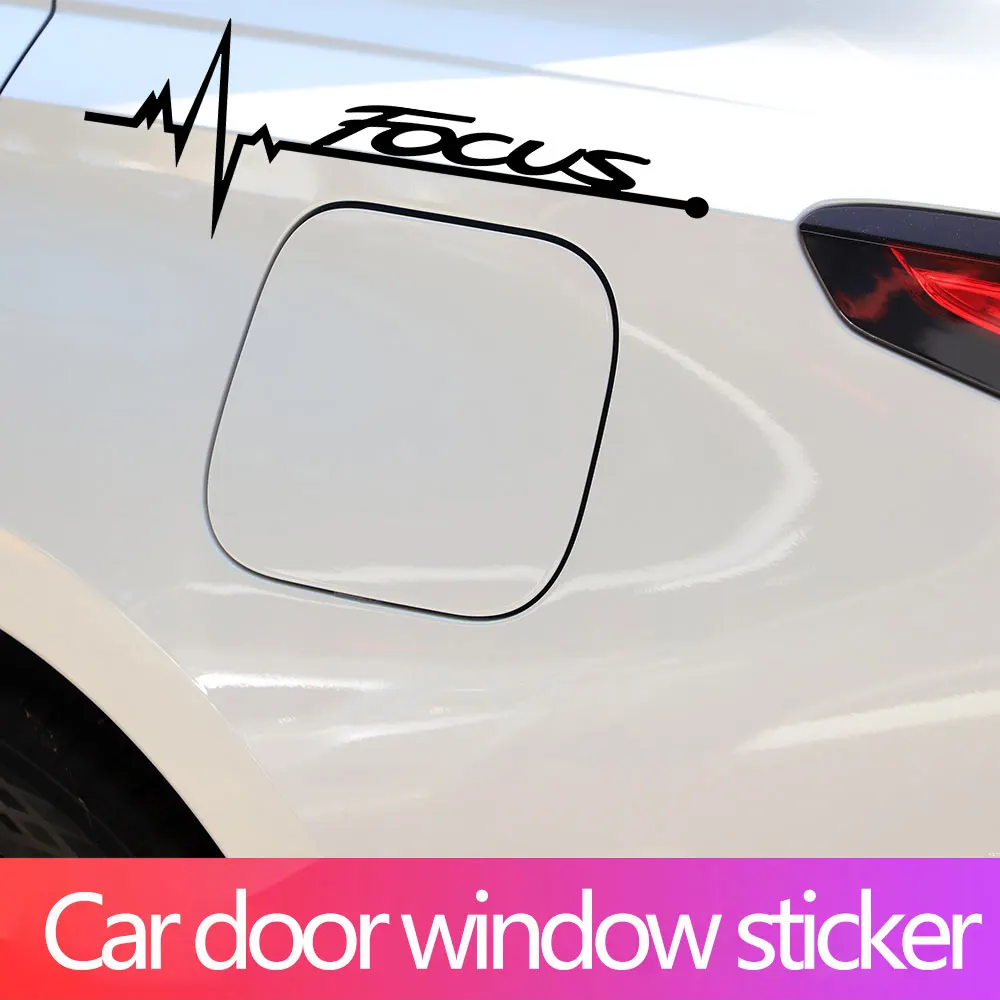 2Pcs Car Window Personality Decal Sticker For Ford Focus MK2 MK3 MK4 2010 2011 2012 2013 2014 2015 2016 2017 2018 Accessories