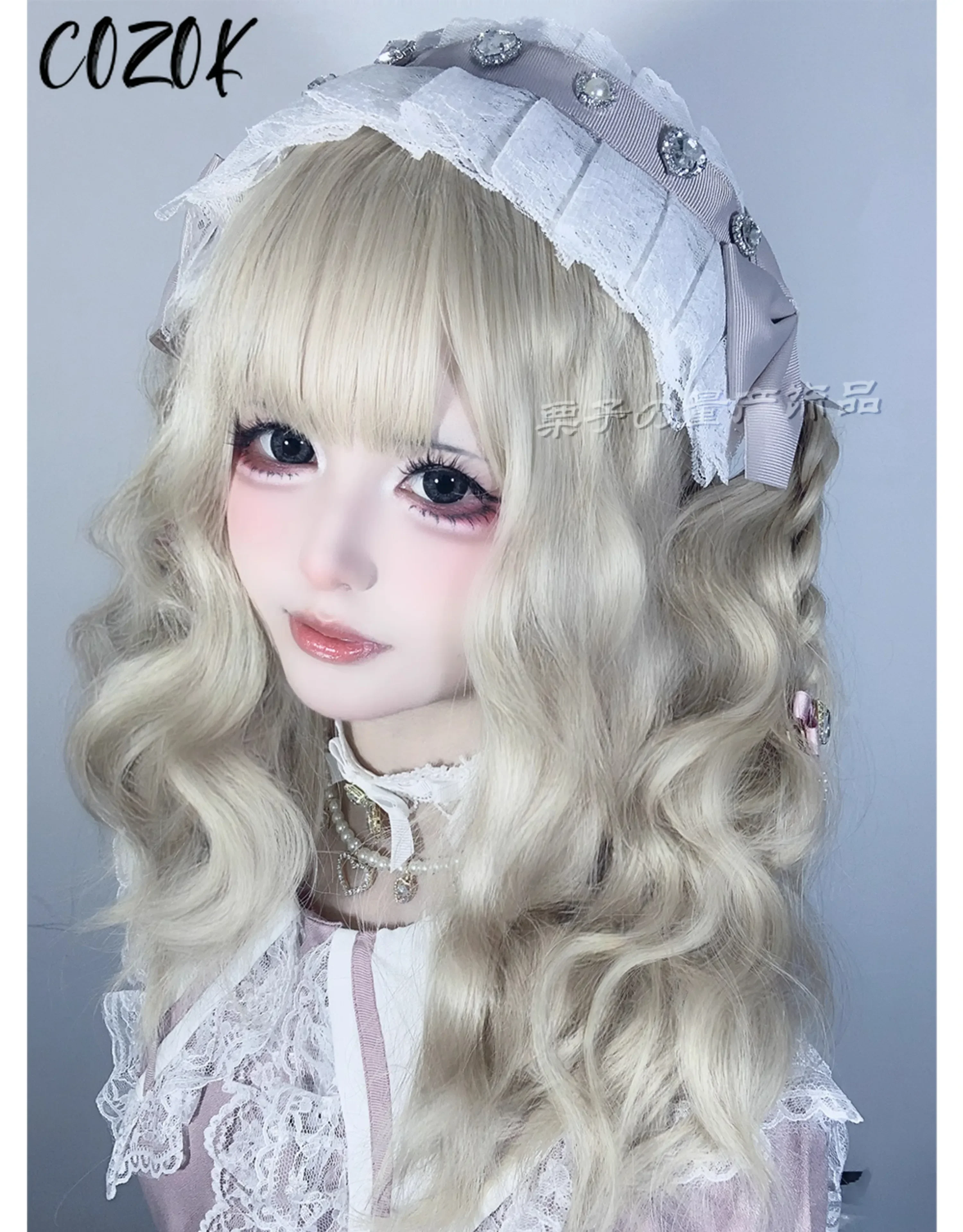 

Милая японская шахтная кружевная заколка для волос Rojita, повязка на голову со стразами, повязка на голову в стиле Лолиты, головной убор для горничной, аксессуары для волос