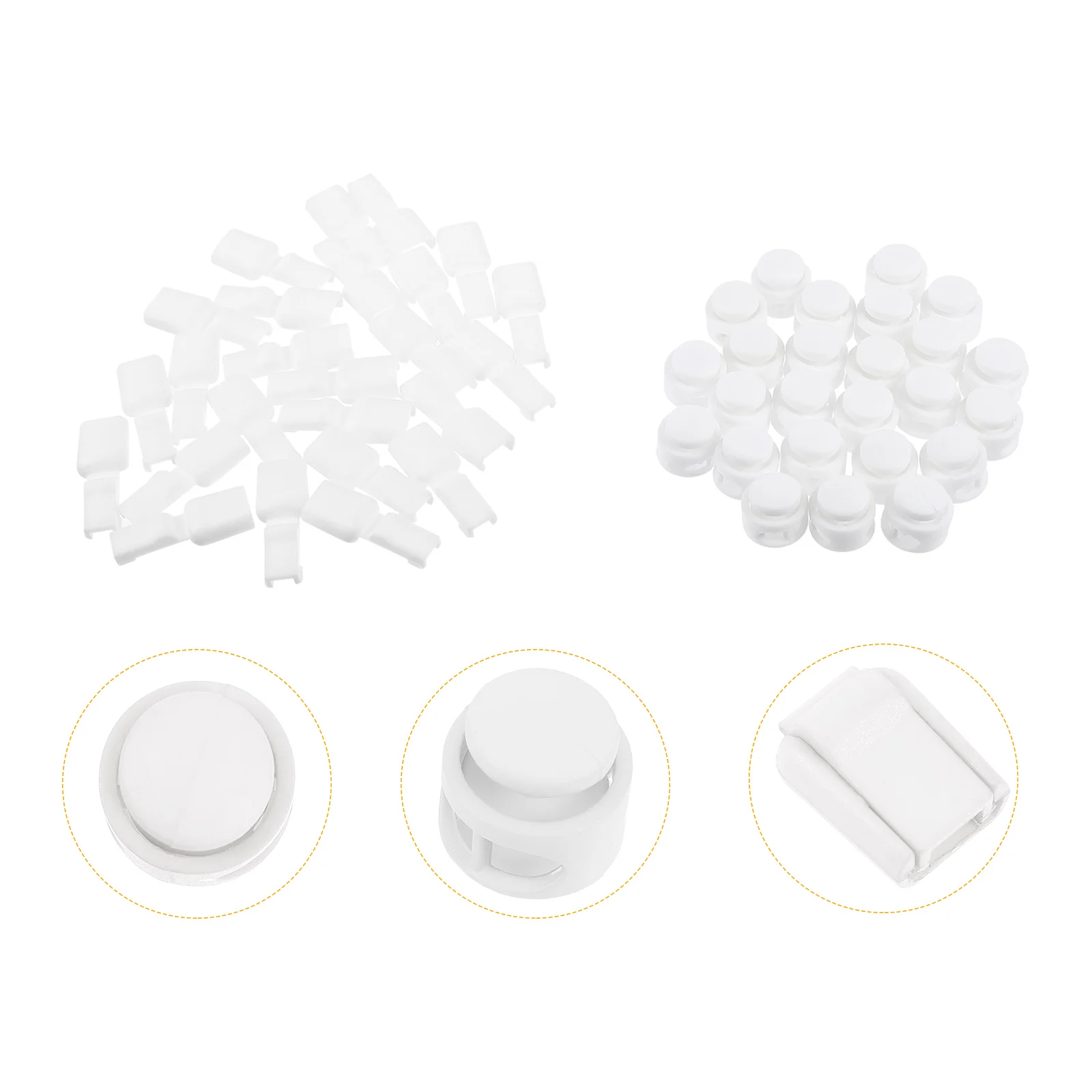 

1Set Shoelace Tail Clips Premium ABS Plastic Lightweight Shoelace Buckles Anti-Slip Replacement for Running Shoes Accessories