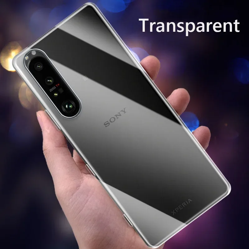 

For Sony Xperia 5 IV Case Simple Slim Soft TPU Transaprent Clear Phone Case On For Sony Xperia T IV 10 IV 1 10 iii Lite 5G Cover