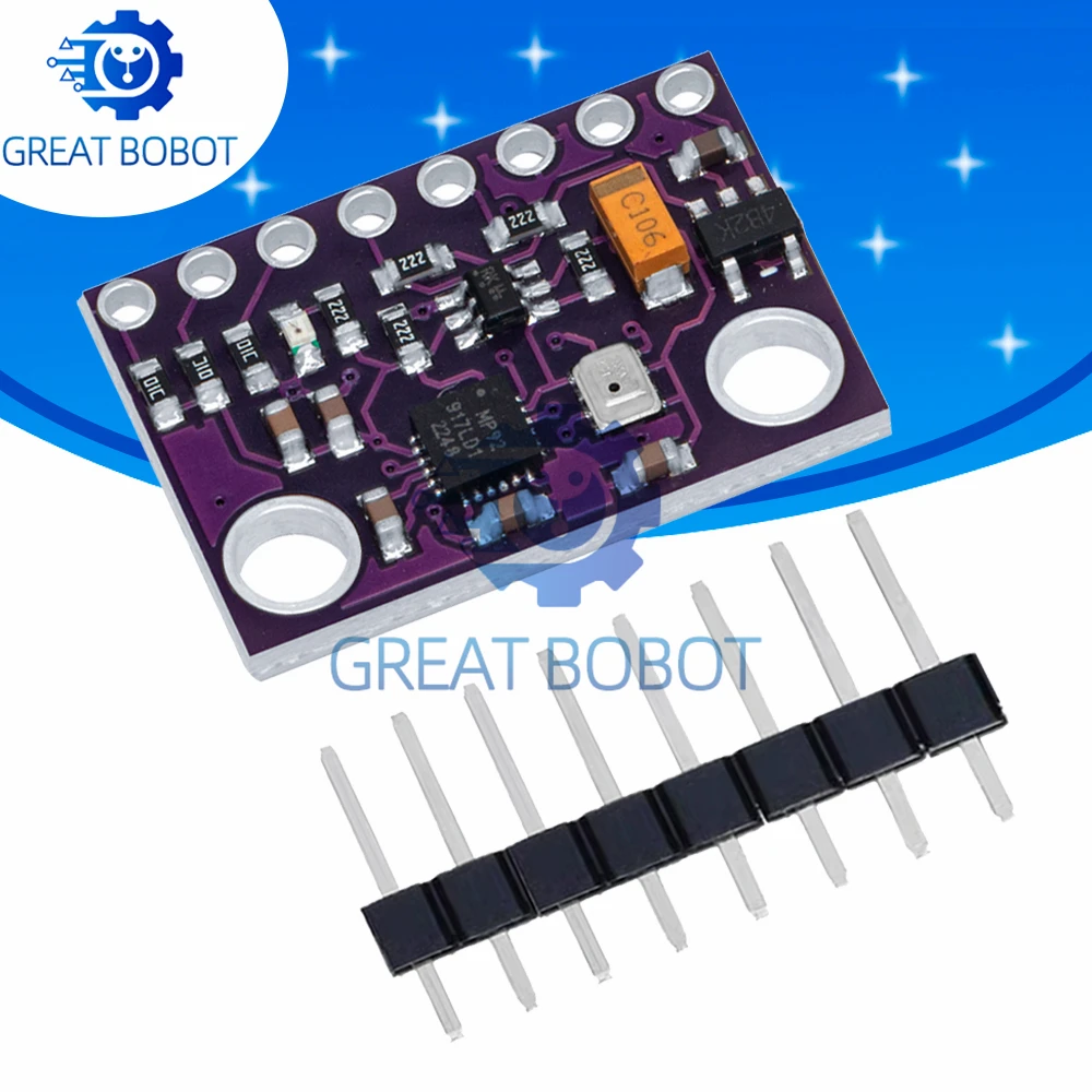 GY-91 BS 10DOF Sensor Module - MPU9250 BMP280 9-Axis Gyroscope Compass (SPI/I2C, 3-5V) for Arduino