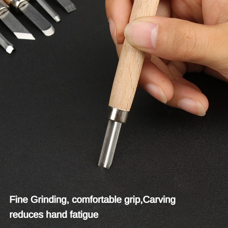 3-12 PCS Wood Carving Knife Set for Lumber Seal Paper Art Playthings Crafts Carving Chisel Woodworking DIY Tool Hand Tools