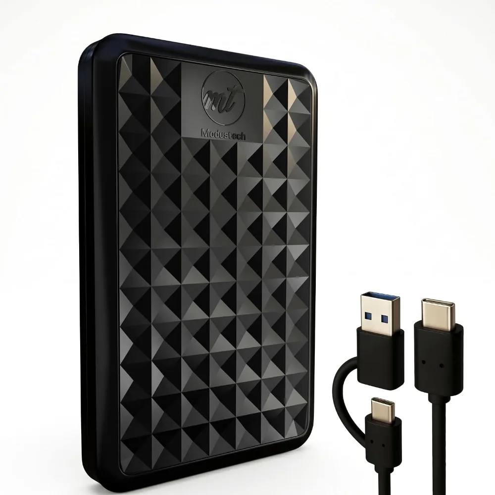 1TB Portable External Hard Drive USB-C/USB 3.1 Ultra-Slim HDD for Backup, Gaming, Devices, Storage