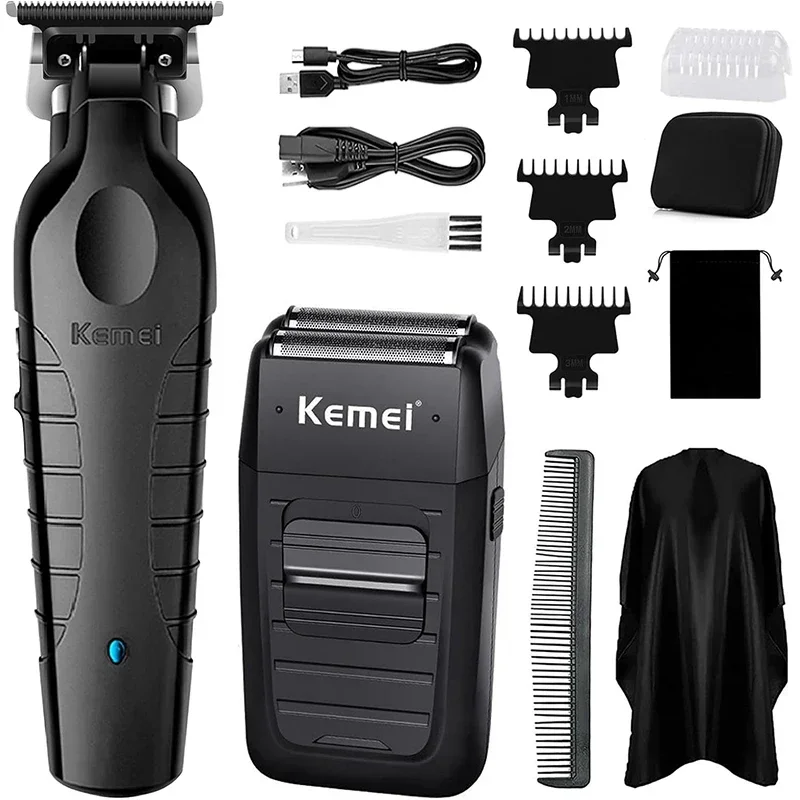 

Kemei Hair Clipper Kit Electric Shaver Male Hair Cutting Machine Men’s Trimmer Machine KM-2299 KM-1102 Professional Clippers
