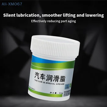 Grasa lubricante para pista de techo solar de coche, aceite antioxidante para puerta, ruido anormal, aceite para engranajes de mantenimiento mecánico blanco, lubricante