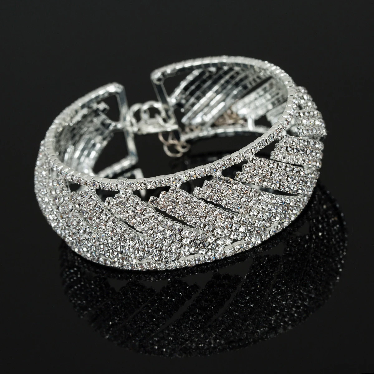 

Elastic Bracelet Beautiful Wedding Rhinestone Rhinestones Shining Dance Fashion