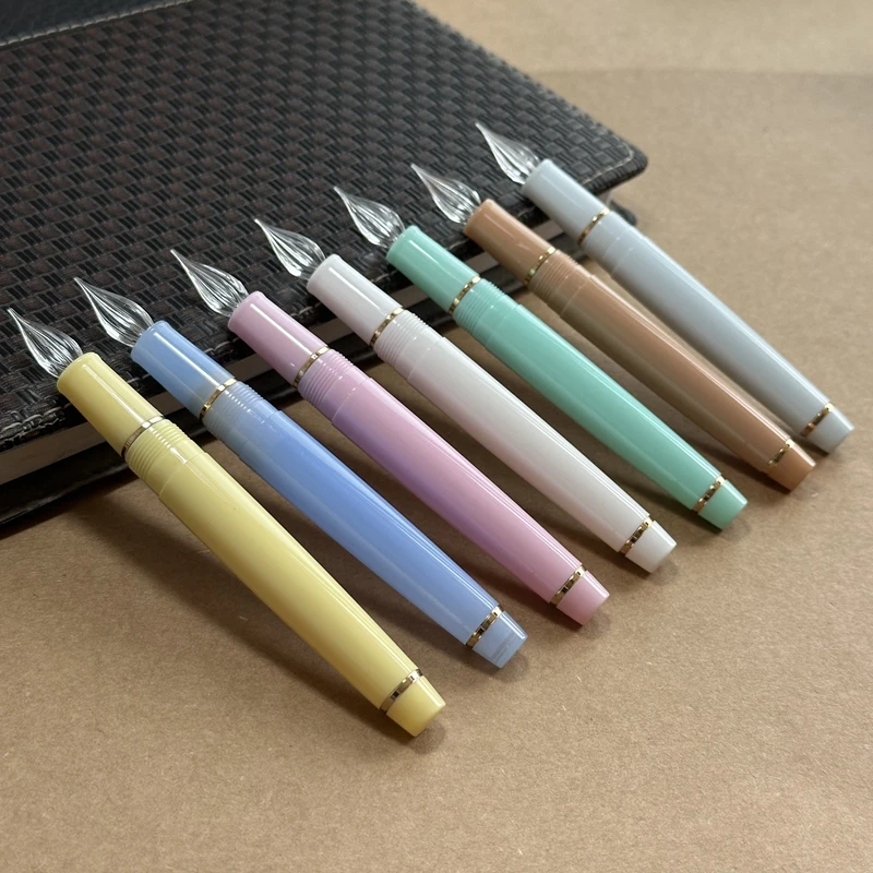 Jinhao 82 Modified Transparent Glass Dip Pen, Writing, Calligraphy, Painting Pen, Hand Polished Tip,  Series A